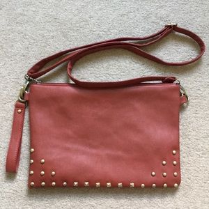 MSK red studded purse